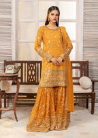 Ayesha Closet Mehdi Mustard Women 3pcs