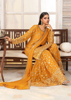 Ayesha Closet Mehdi Mustard Women 3pcs