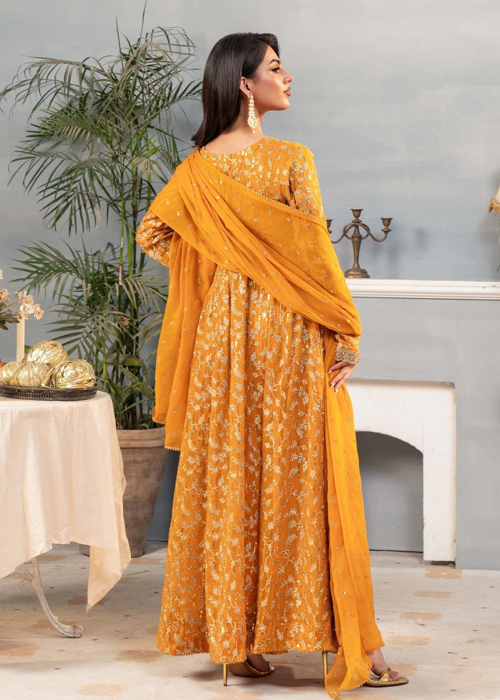 Ayesha Closet Shama Mustard Women 3pcs