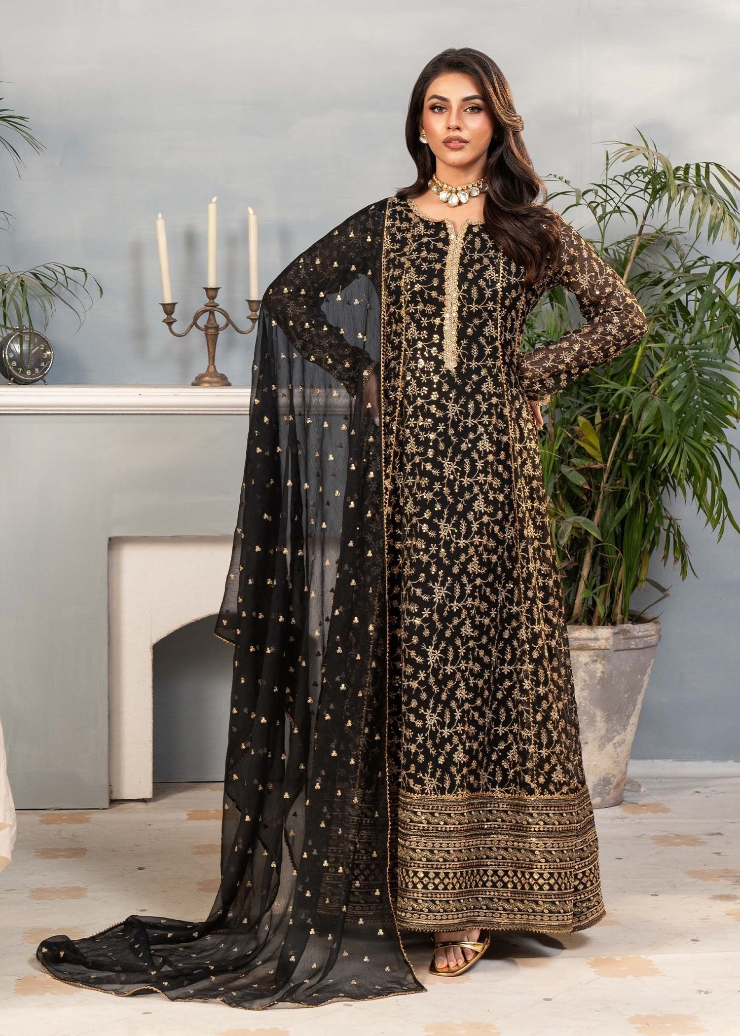 Ayesha Closet Sawariya Black Women 3pcs