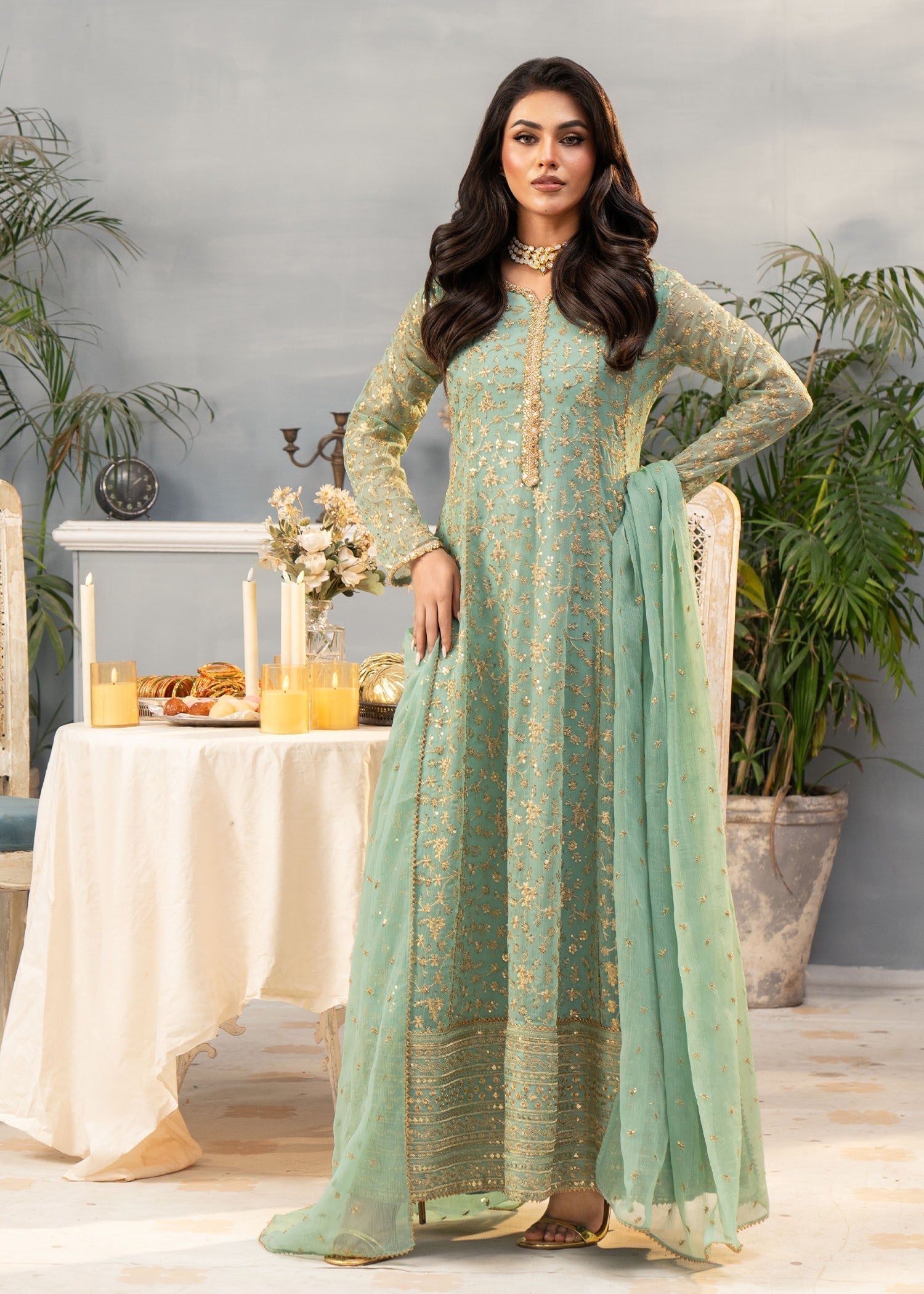 Ayesha Closet Sawariya Pastel Green Women 3pcs