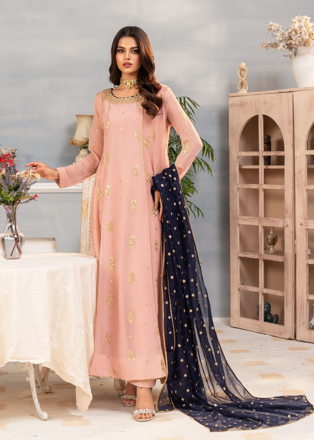 Ayesha Closet Gulnaar Pink Women 3pcs
