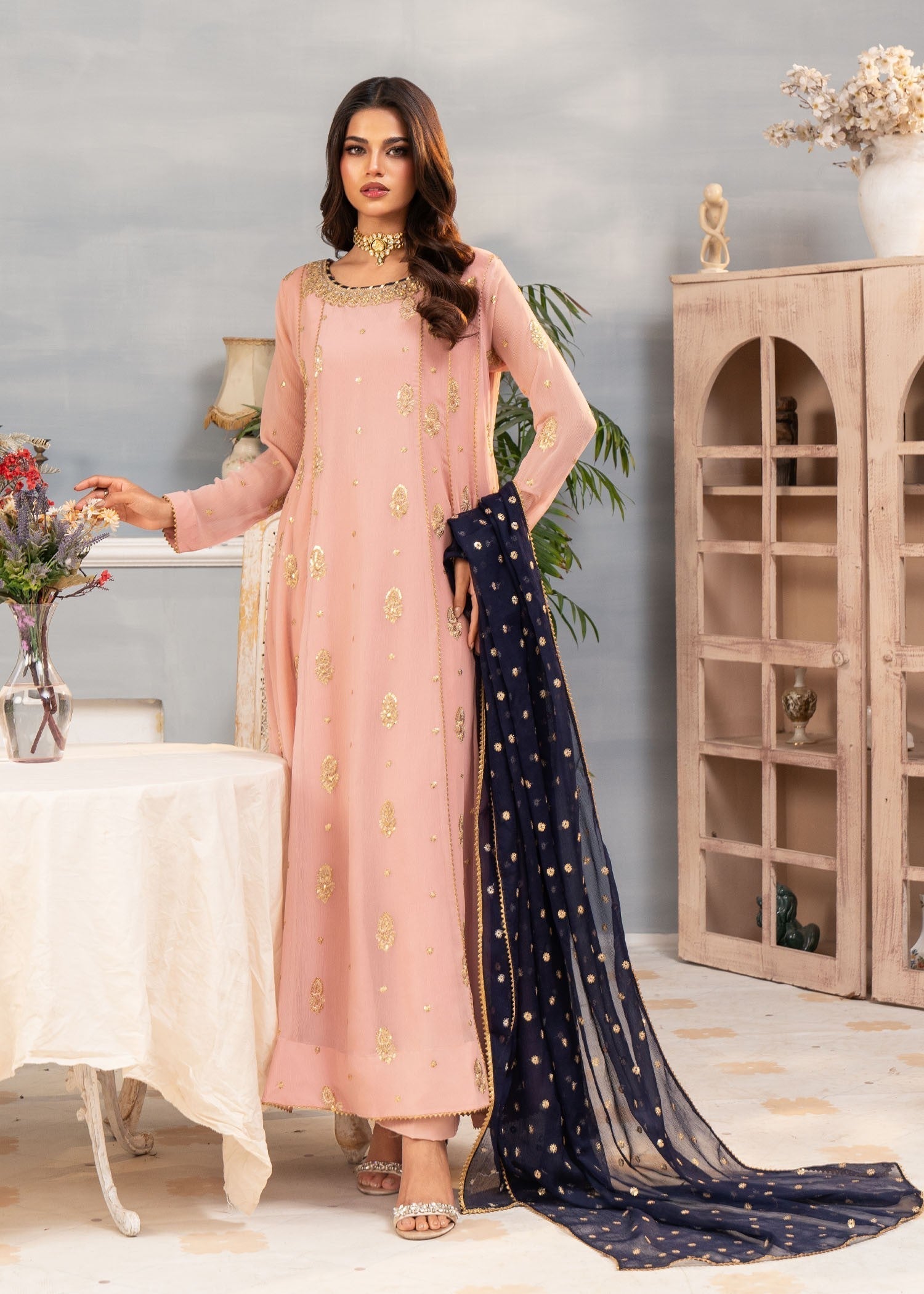 Ayesha Closet Gulnaar Pink Women 3pcs