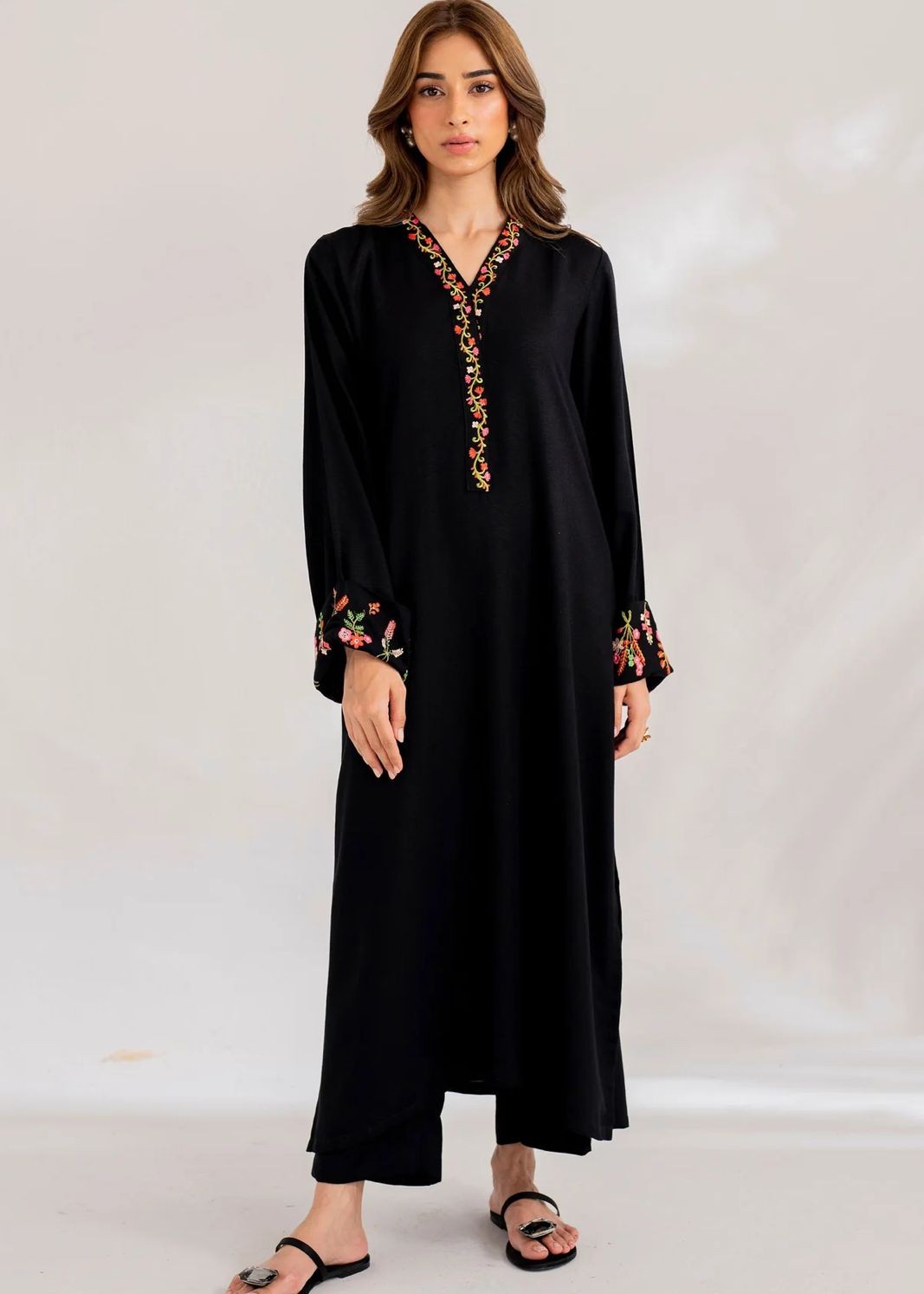 Anabya Garments Black Elegance Women 2pcs
