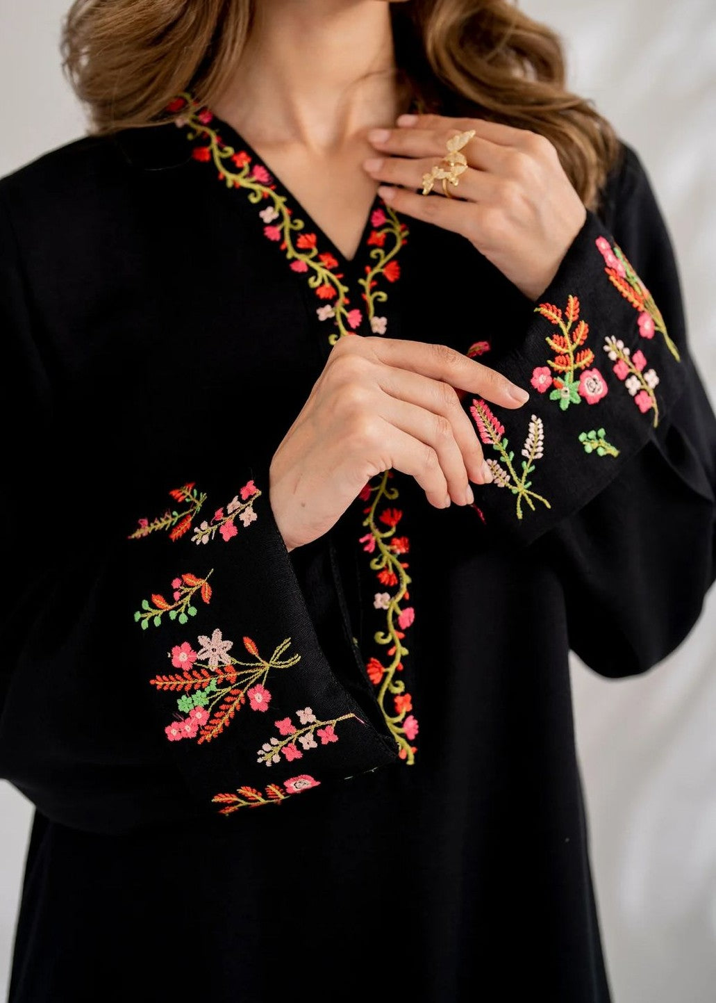 Anabya Garments Black Elegance Women 2pcs