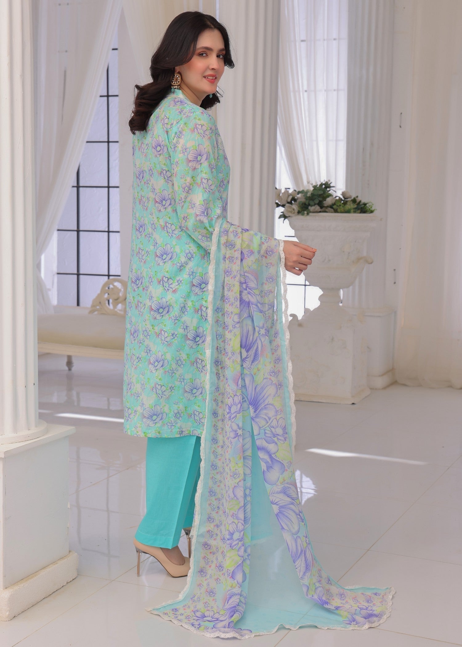 Polawn PD 25 301 | GULZAR PRET LAWN COLLECTION Women 3pcs