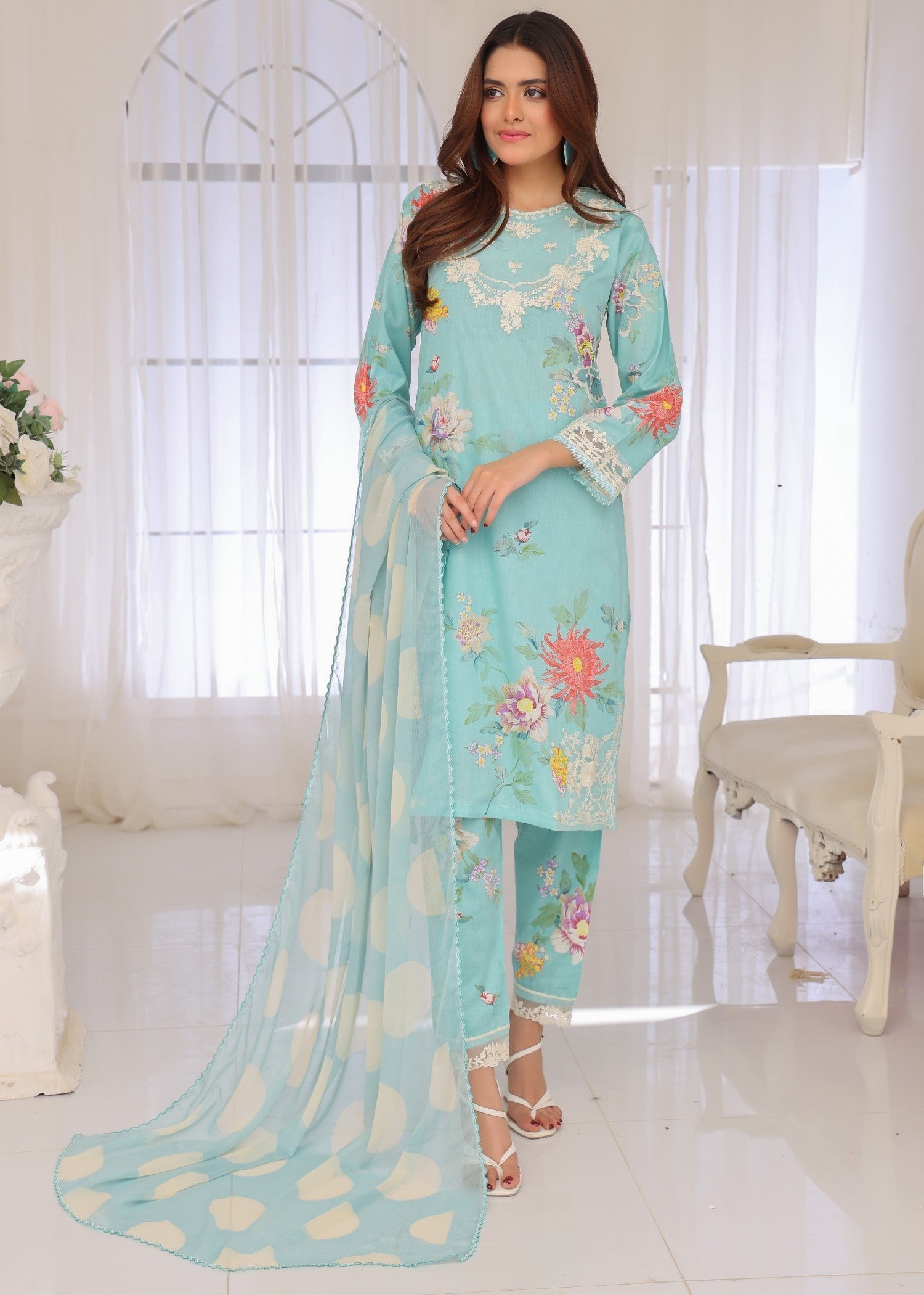 Polawn PD 25 304 | GULZAR PRET LAWN COLLECTION Women 3pcs