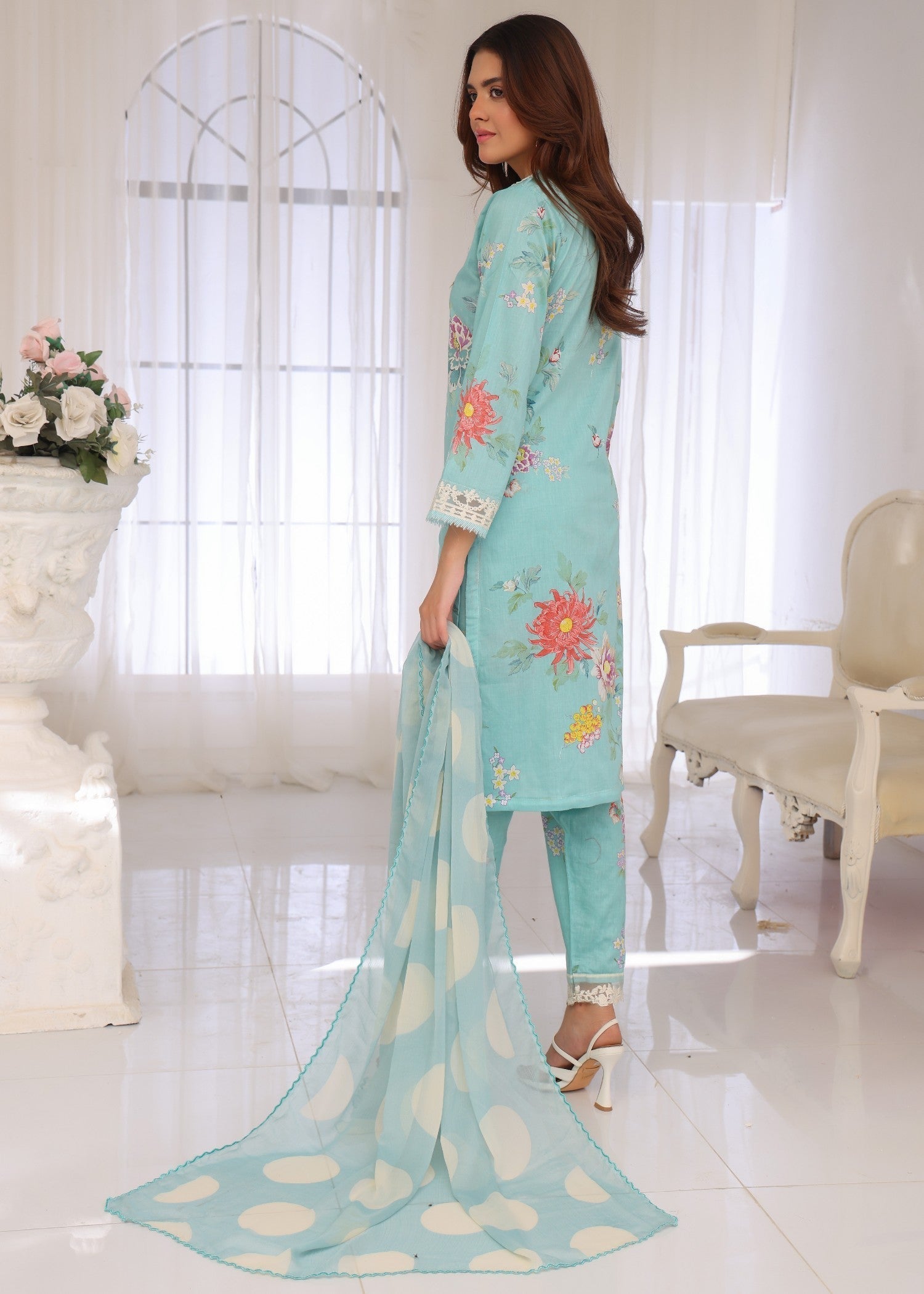 Polawn PD 25 304 | GULZAR PRET LAWN COLLECTION Women 3pcs