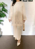 The Turkish Wear Sea Shell Rose White Women 2pcs