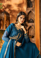 Maira Fashion Teal Sharara 01 Women 3pcs