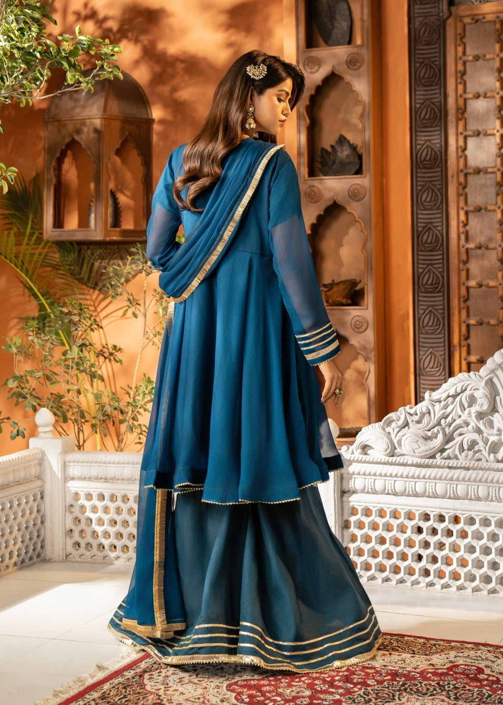 Maira Fashion Teal Sharara 01 Women 3pcs