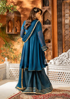 Maira Fashion Teal Sharara 01 Women 3pcs