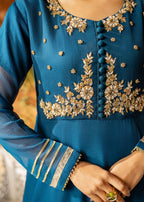 Maira Fashion Teal Sharara 01 Women 3pcs