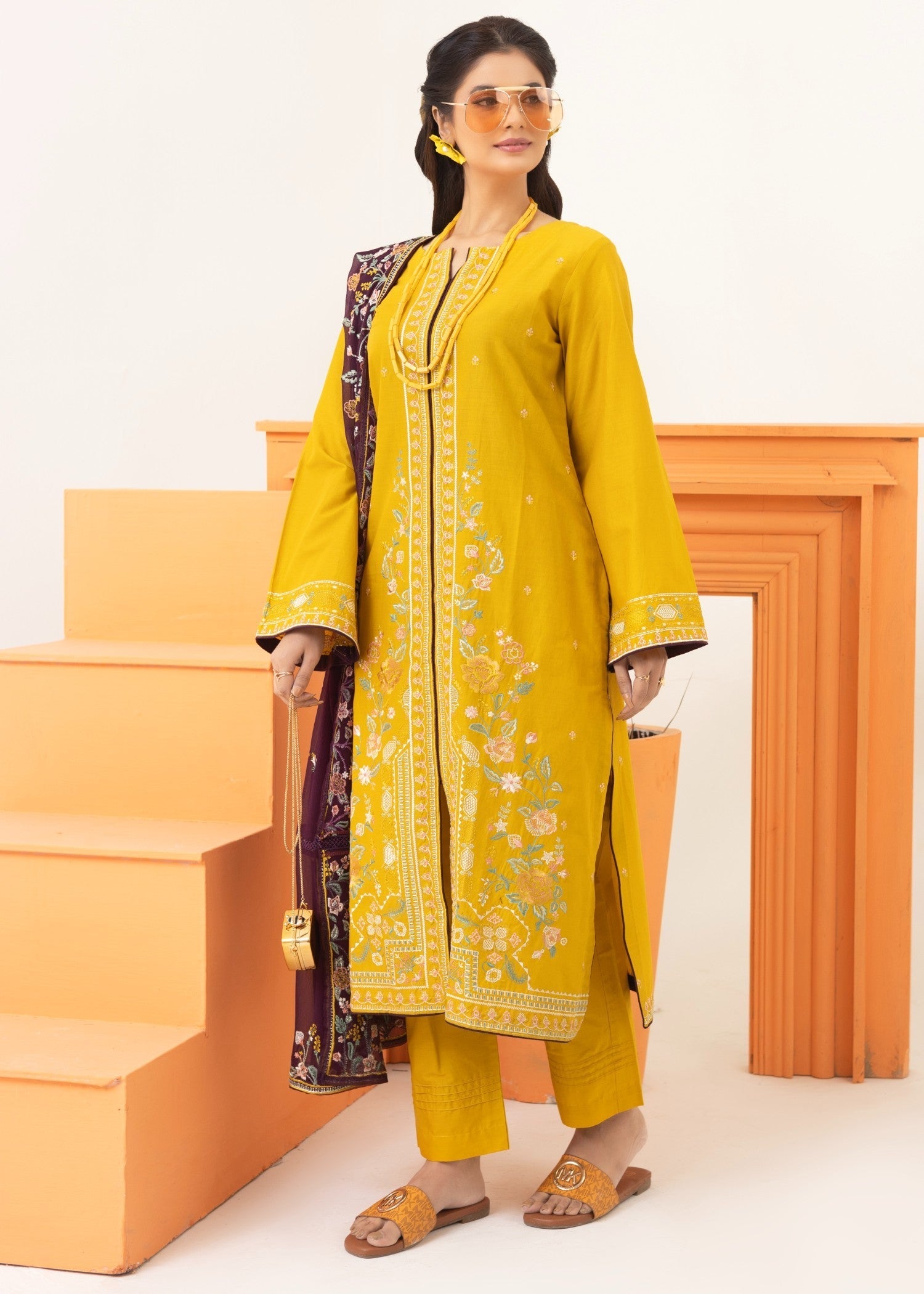 Style Saga 2238 Yellow Women 3pcs