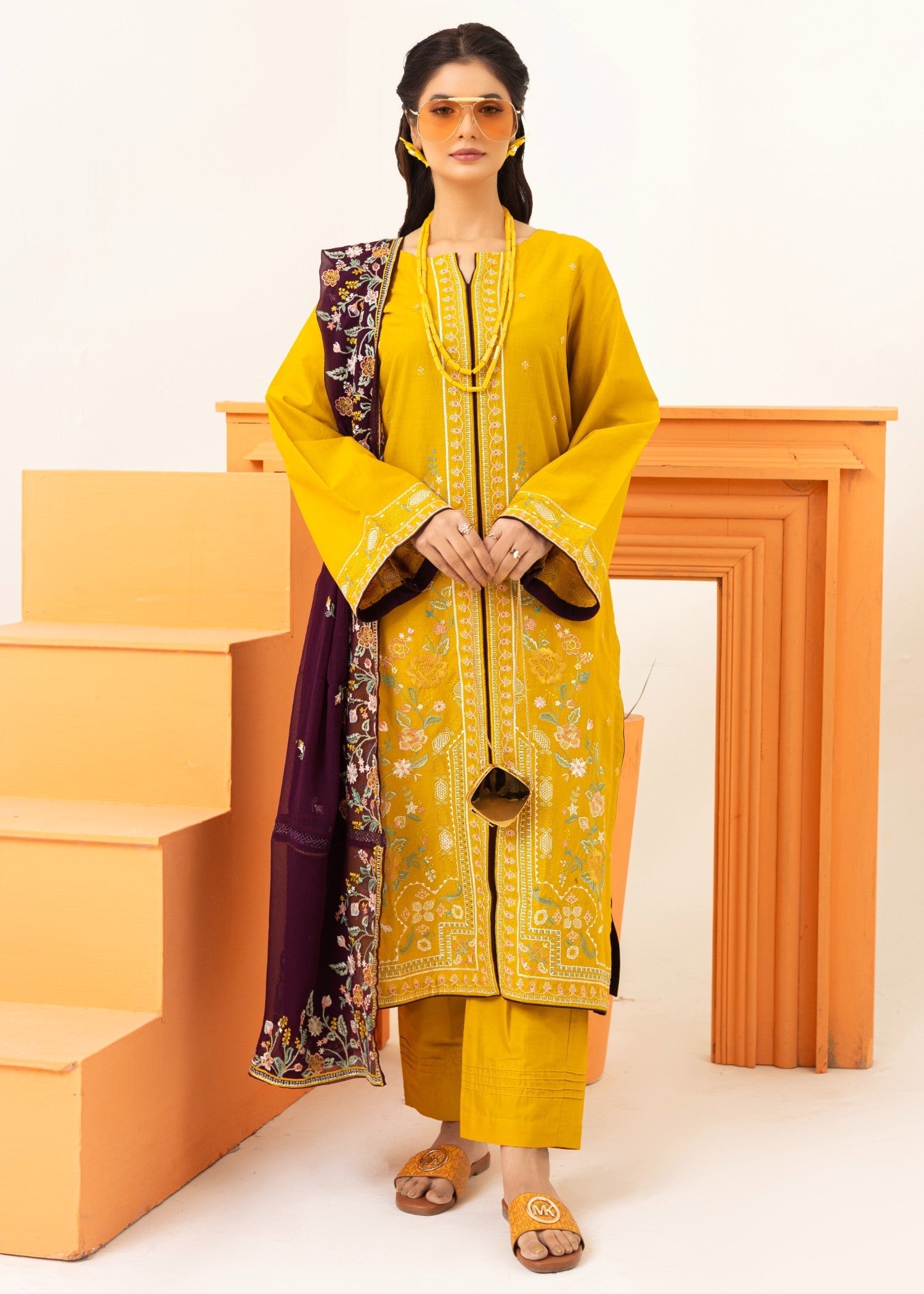 Style Saga 2238 Yellow Women 3pcs