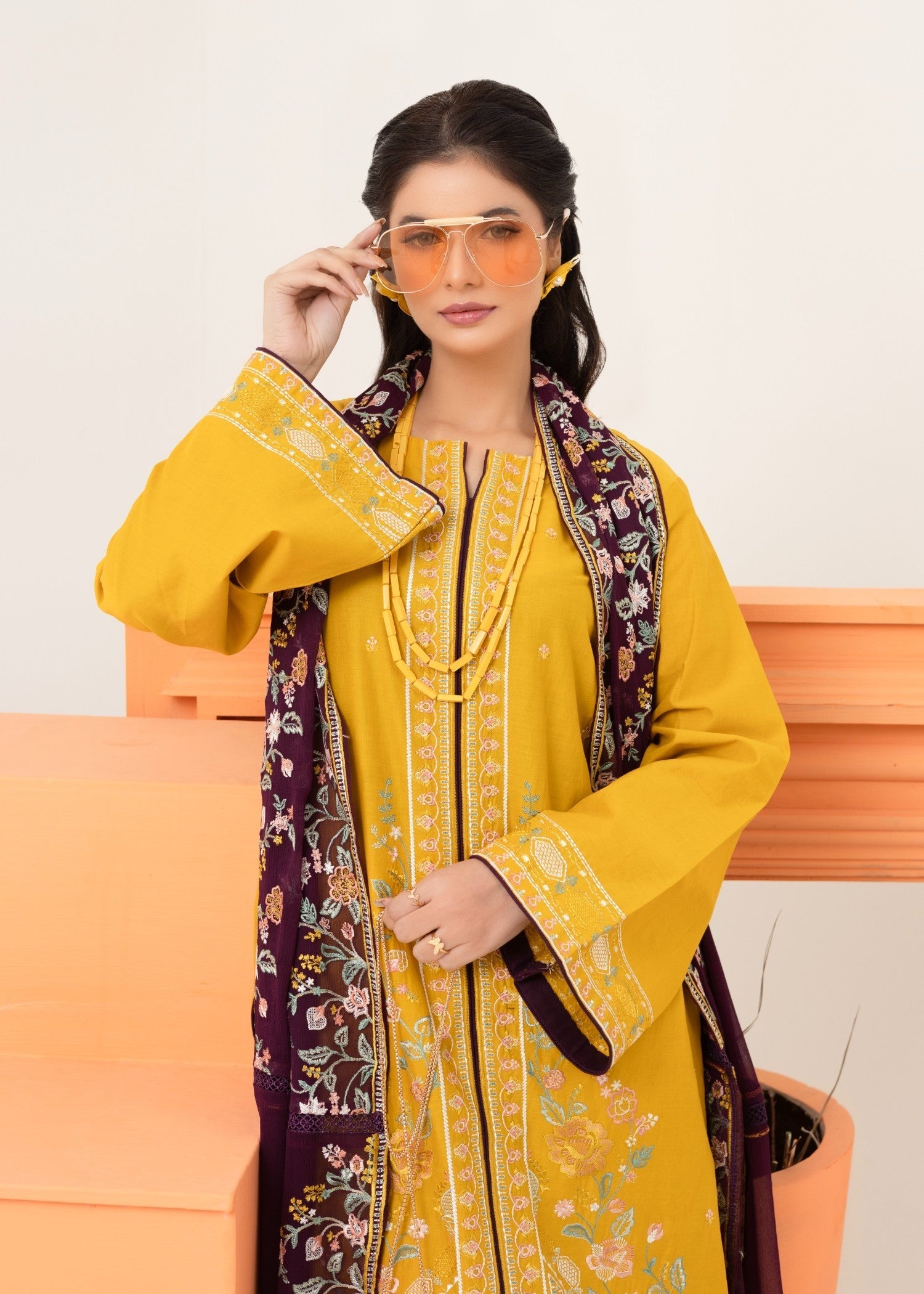 Style Saga 2238 Yellow Women 3pcs