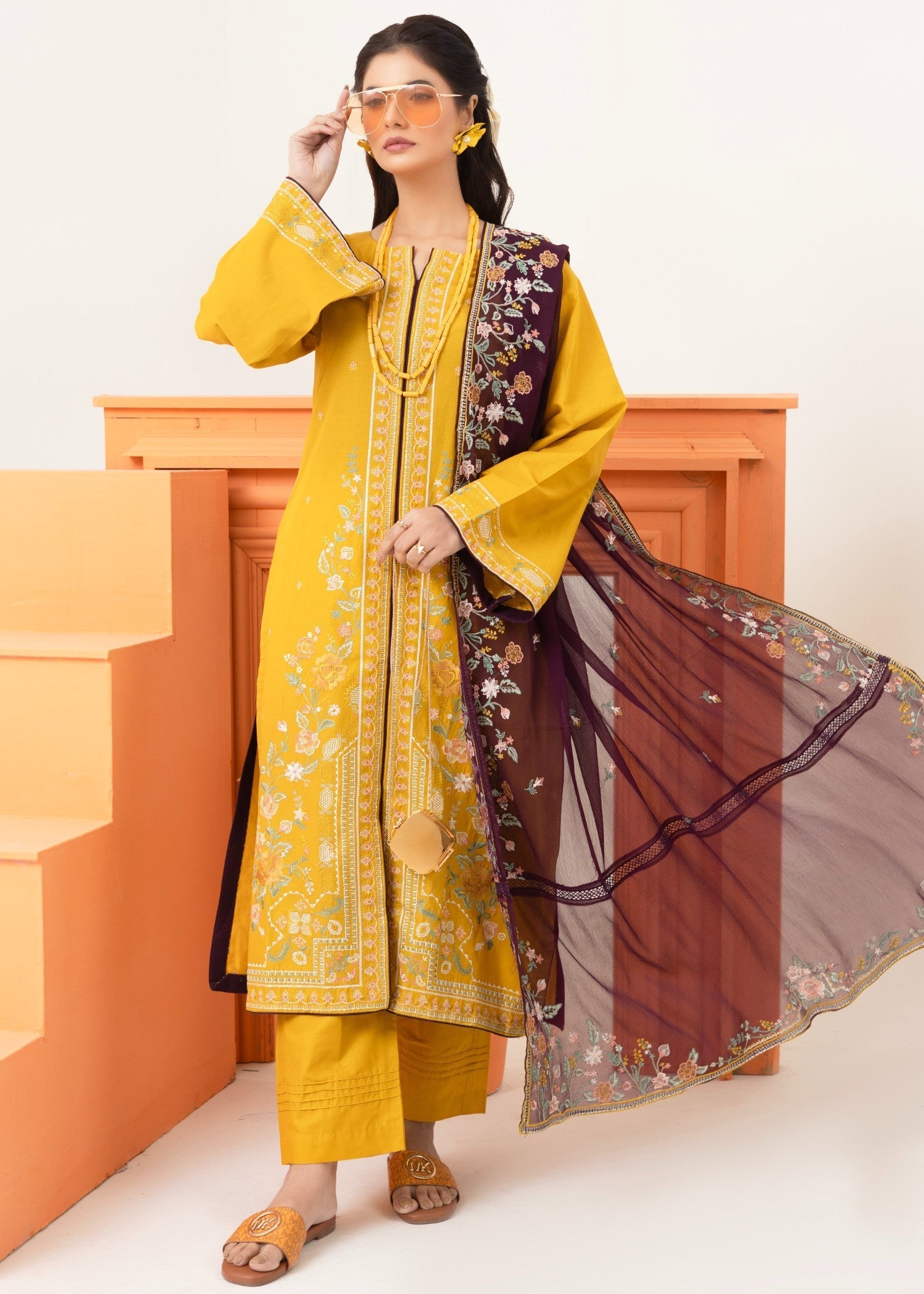 Style Saga 2238 Yellow Women 3pcs