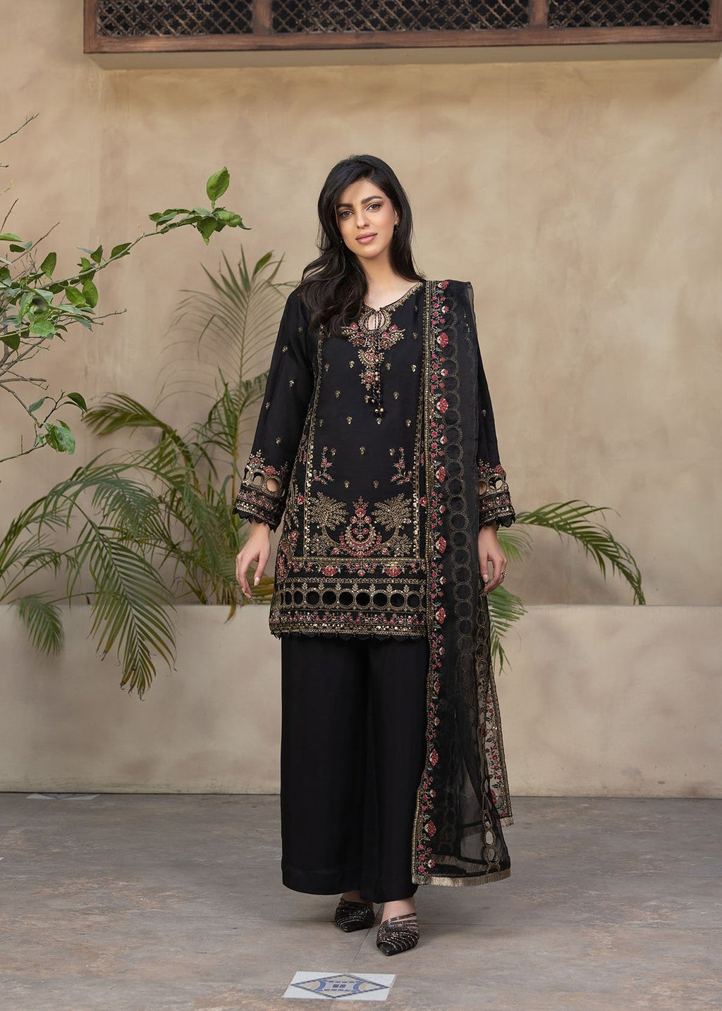 Bin Tayyab (BT006048 BLK) Women 3pcs