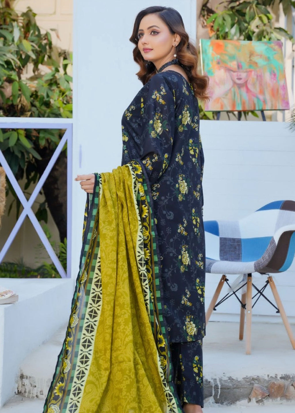 Pehnawa Basics PRINTED LAWN A006 Women 3pcs