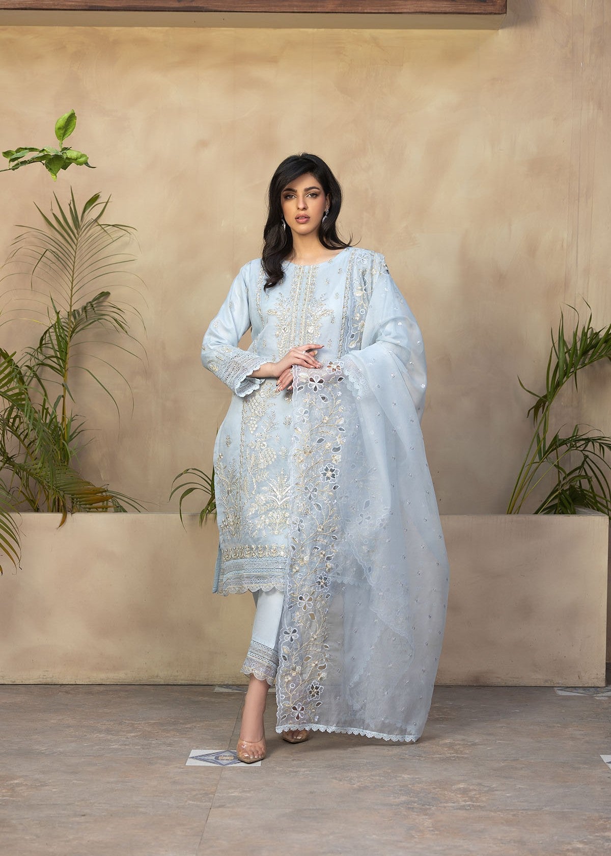 Bin Tayyab (BT006044 LBU) Women 3pcs