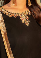 Maira Fashion Black Kurta Set 04 Women 3pcs