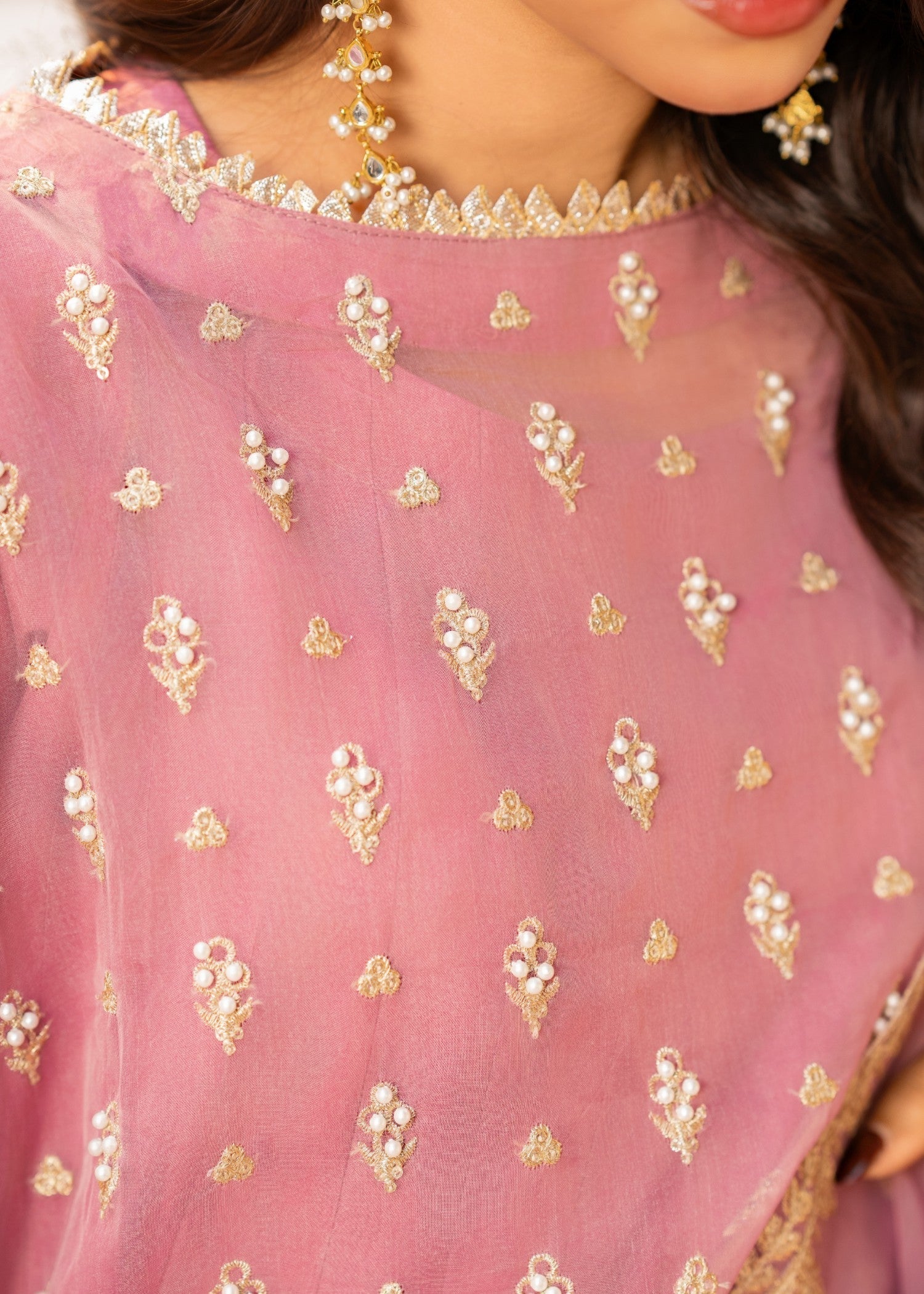 Maira Fashion Pink Sharara Set 05 Women 3pcs