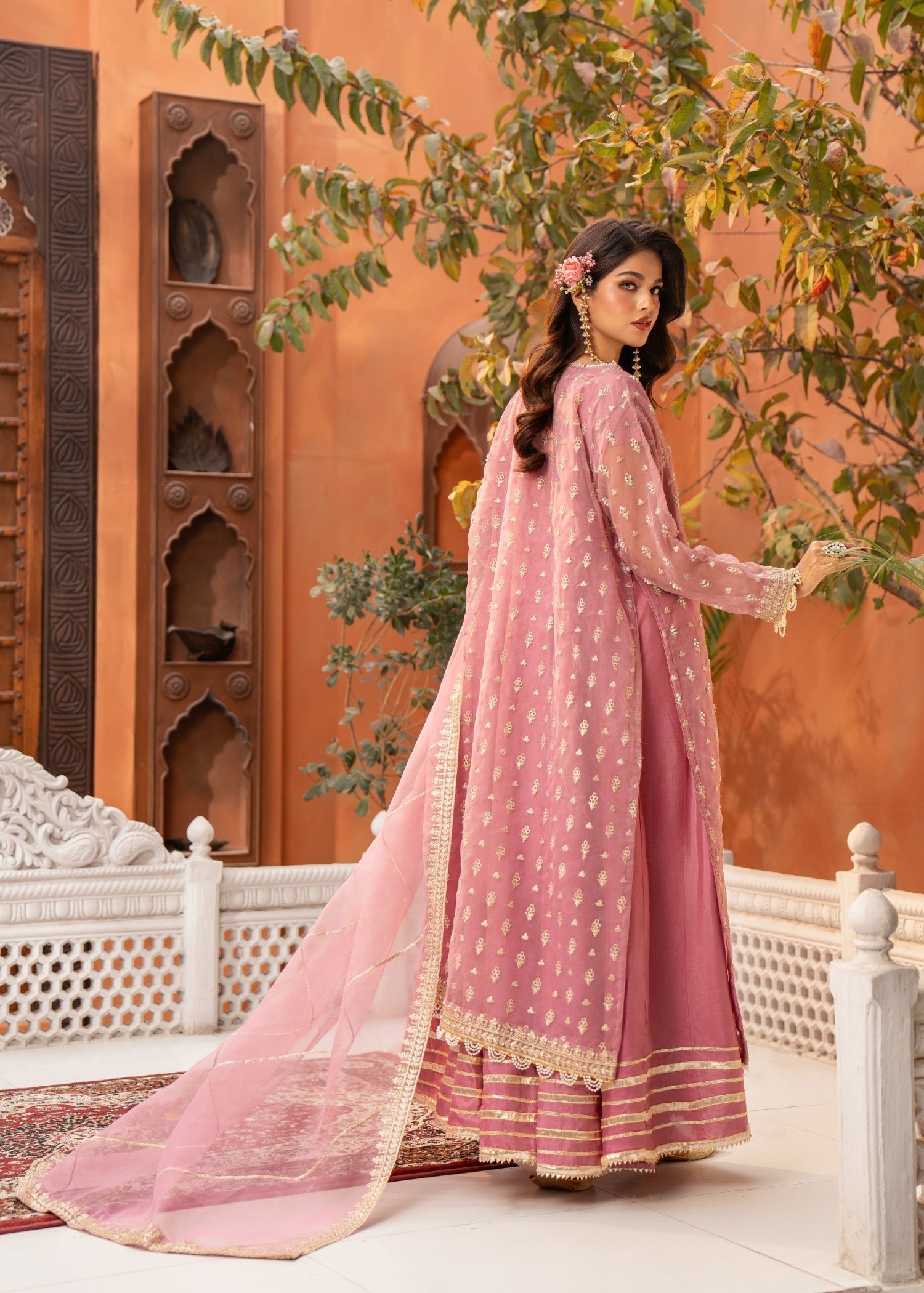 Maira Fashion Pink Sharara Women 4pcs