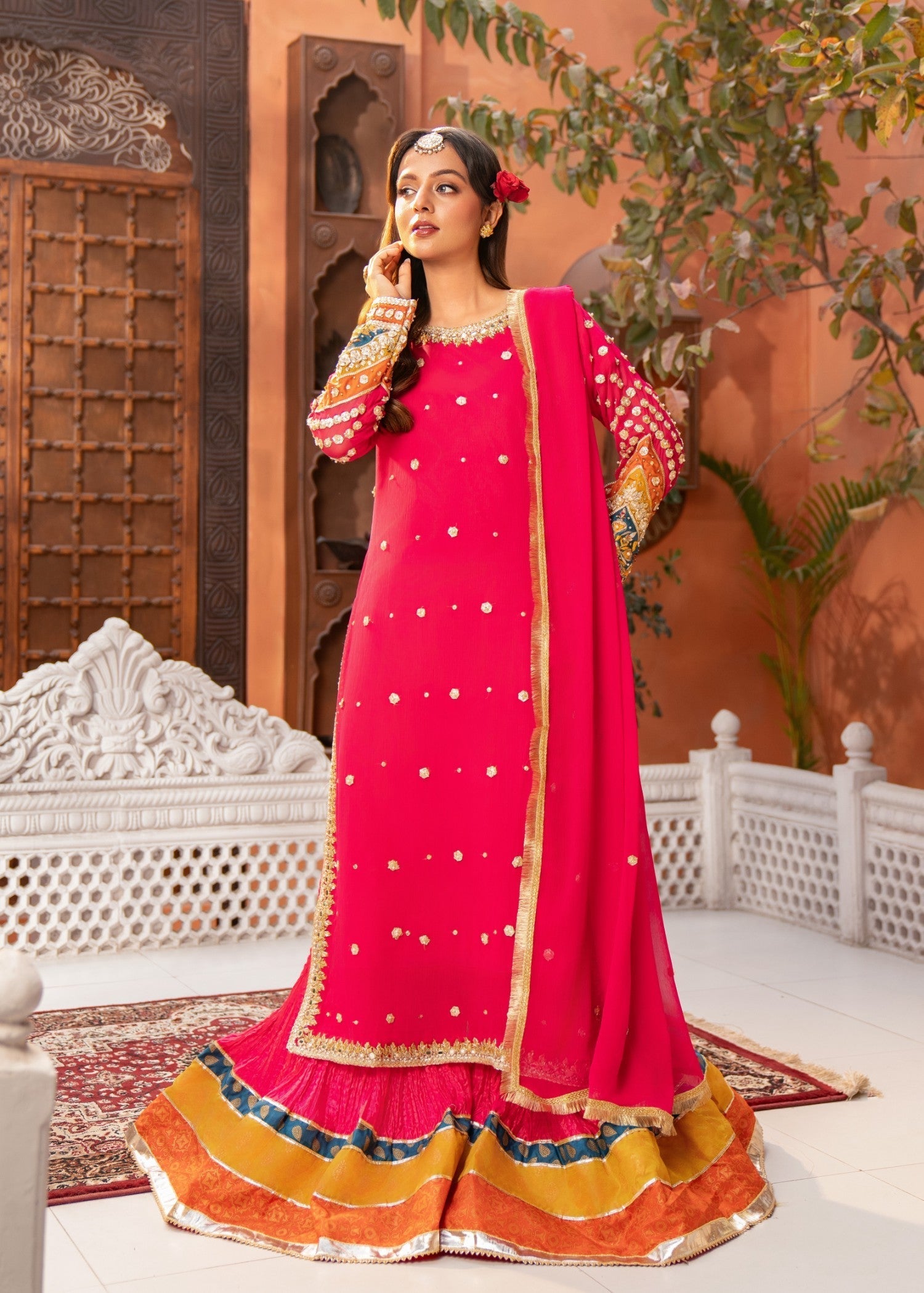 Maira Fashion Dark Pink Women 3pcs