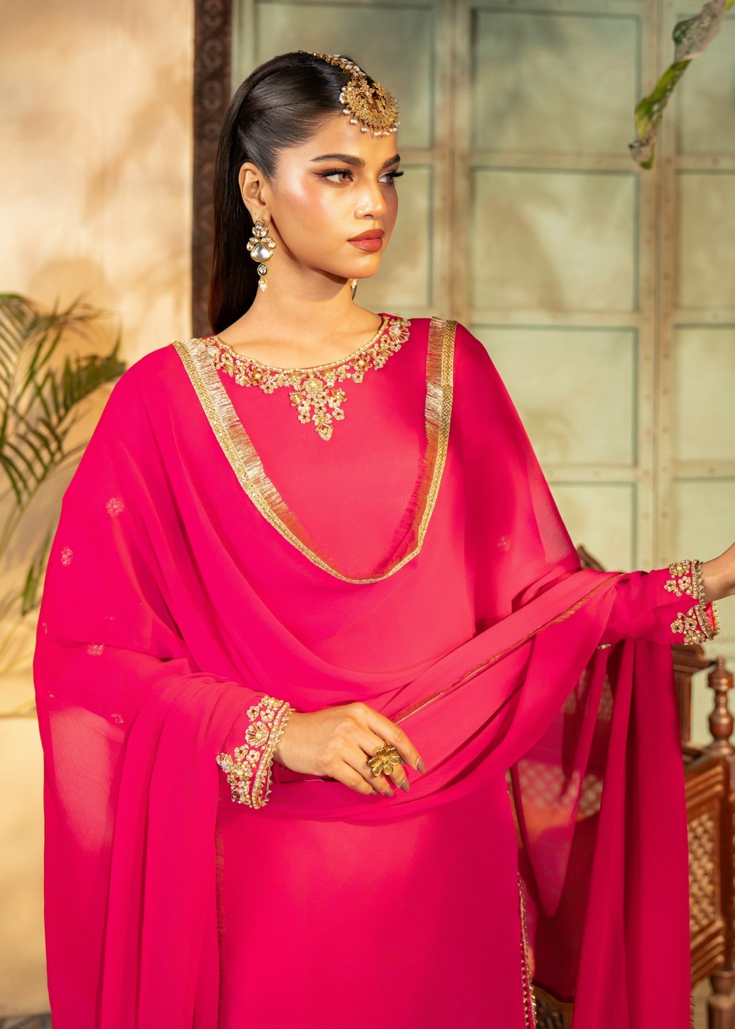 Maira Fashion Pink Kurta Set 08 Women 3pcs