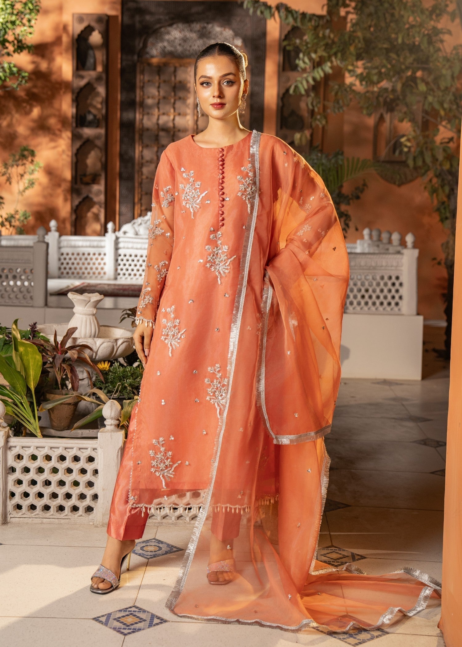 Maira Fashion Peach Kurta Set 09 Women 3pcs