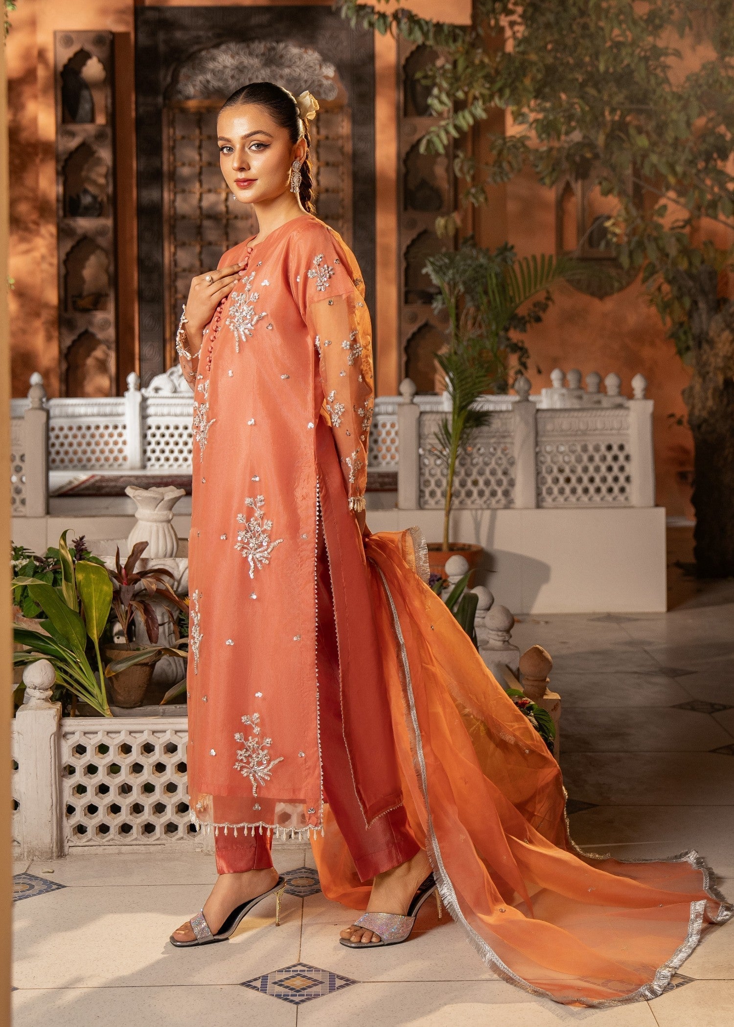 Maira Fashion Peach Kurta Set 09 Women 3pcs