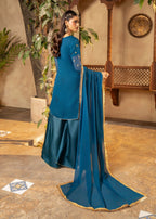 Maira Fashion Blue Sharara 10 Women 3pcs