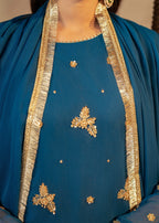 Maira Fashion Blue Sharara 10 Women 3pcs