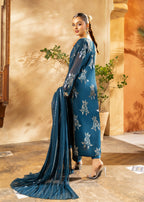 Maira Fashion Dark Blue Kurta Set16 Women 3pcs