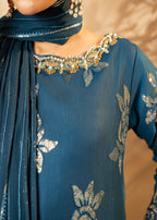 Maira Fashion Dark Blue Kurta Set16 Women 3pcs