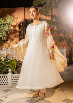 Maira Fashion White Pishwas 18 Women 3pcs