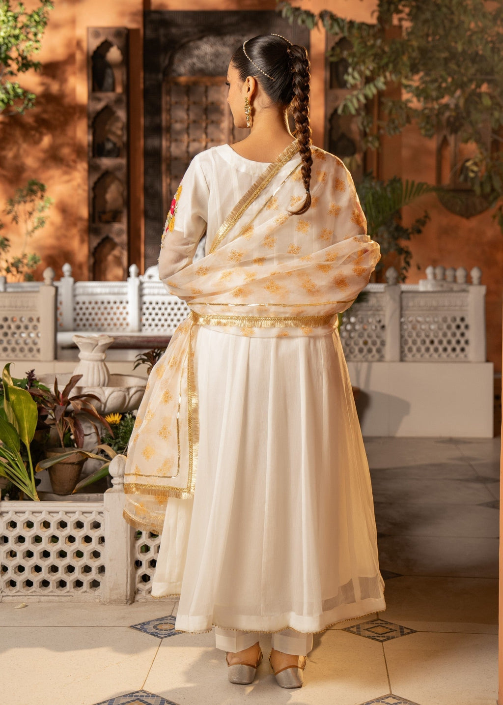 Maira Fashion White Pishwas 18 Women 3pcs