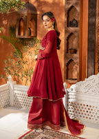 Maira Fashion Red Sharara 20 Women 3pcs
