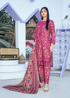 Pehnawa Basics PRINTED LAWN A001 Women 3pcs