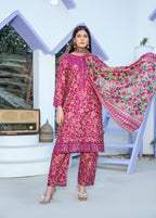 Pehnawa Basics PRINTED LAWN A001 Women 3pcs