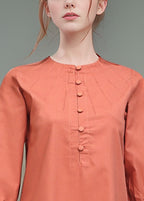 Polkadots Vibrant Coral Eastern Kurta Set 13967HG Women 2pcs