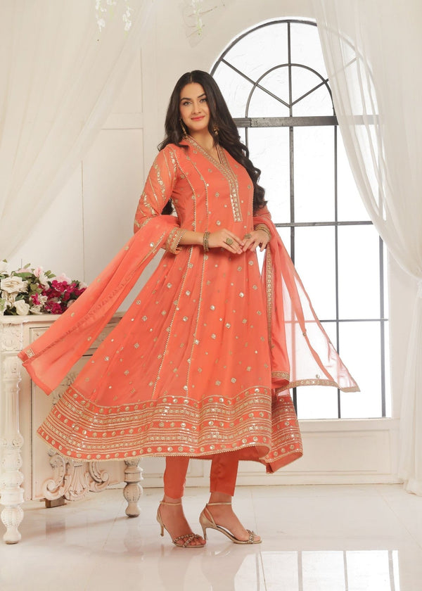 Al-Harir Apparel Zarif V2 Peach Women 3pcs