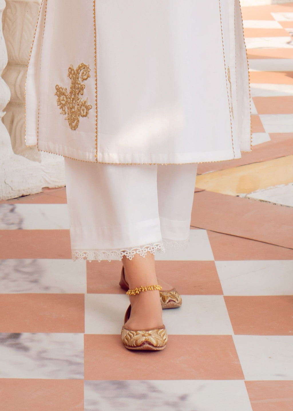 Chandan Nagri SHALWER white Women 1pcs