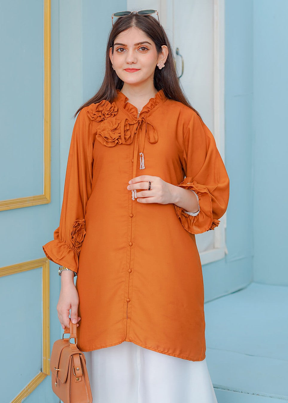 Elara Official Rust Musterd Women 2pcs