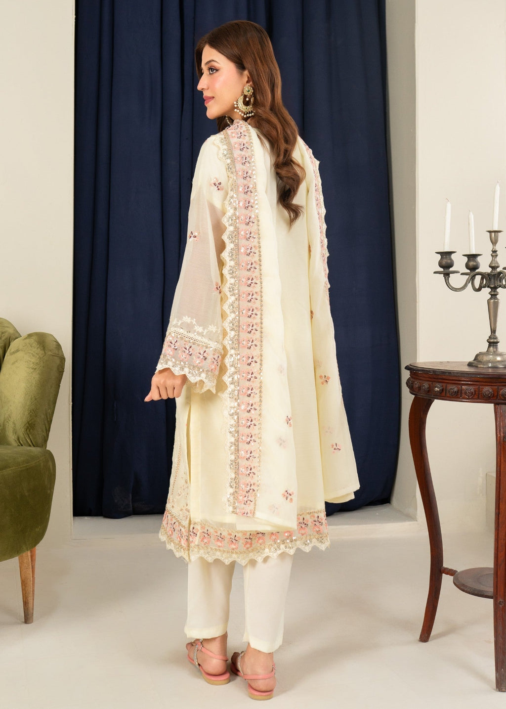 Four Season Boutique CORA CHIFFON CREAM Women 3pcs