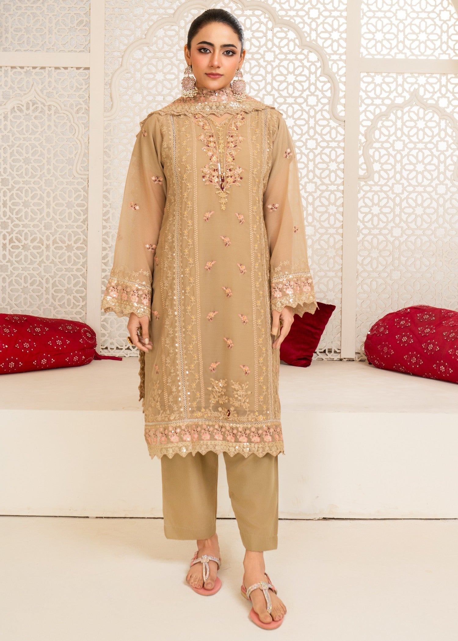 Four Season Boutique CORA CHIFFON BROWN Women 3pcs