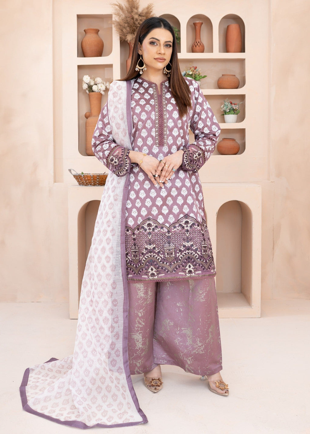 Rangoon Clothing Gulnera Lilac Women 3pcs