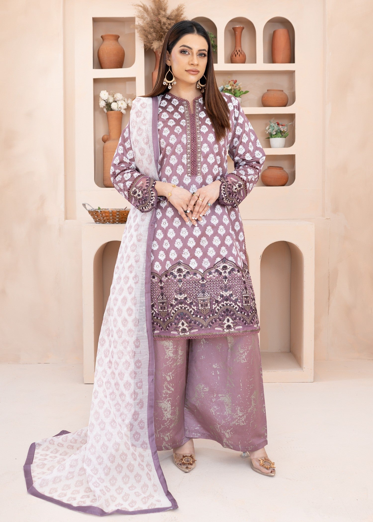 Rangoon Clothing Gulnera Lilac Women 3pcs