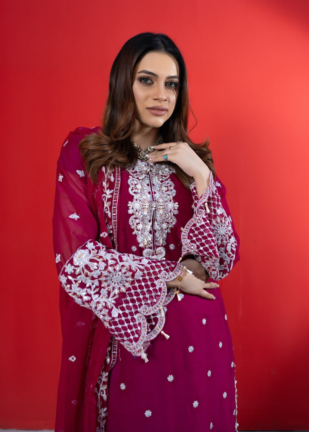 Rangoon Clothing Zehra HotPink Women 3pcs
