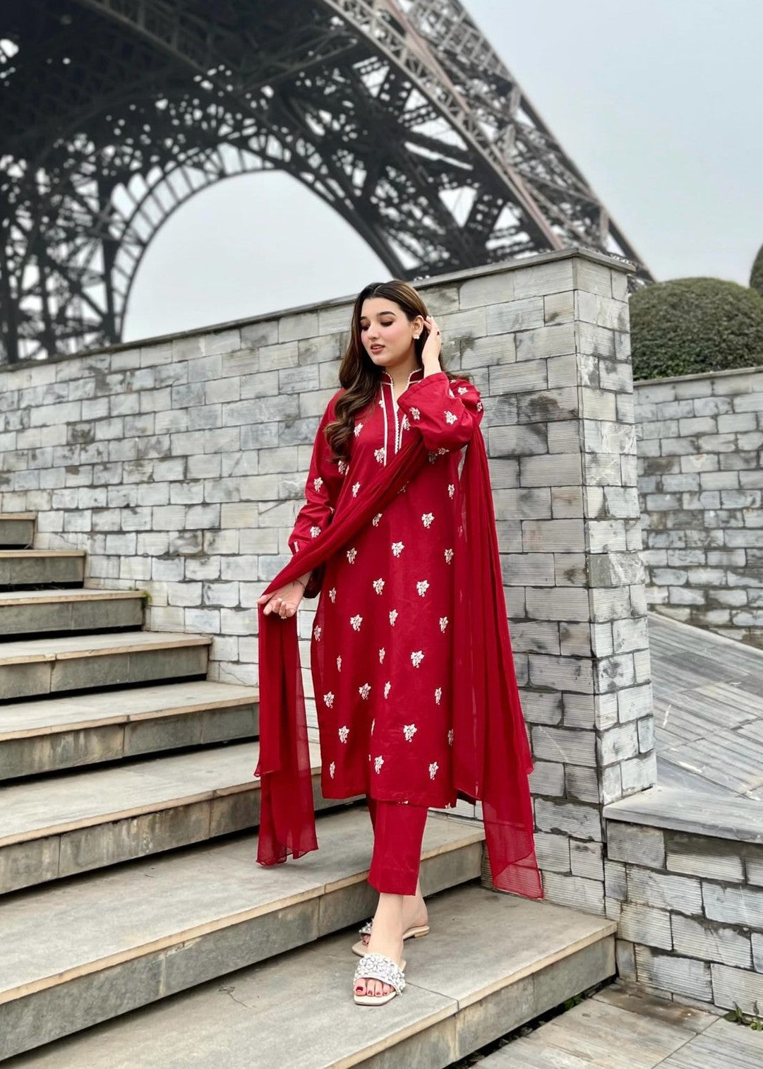 Stylish Collection LILLY EMBROIDERED Women 3pcs